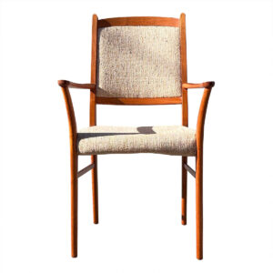 Pair of Danish Teak Accent | Dining Chairs with Arms