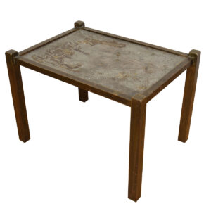 Danish Modern Accent Table in Rosewood with Tile Top