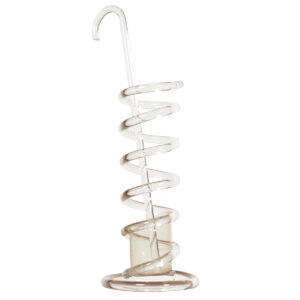 Coiled Lucite Umbrella | Cane Stand + Matching Cane