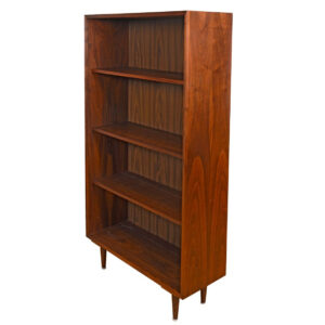 Just-the-Right-Size Mid Century Modern Walnut Bookcase w: Adj. Shelves
