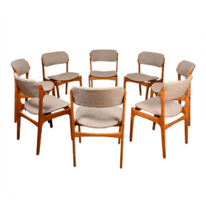 Set of 8 Erik Buch Danish Teak Dining Chairs