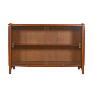 Sculptural + Compact 1950s Storage | Display | Bar Cabinet w. Adjustable Shelf