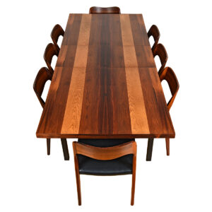 The Gorgeous Triple-Play Danish Modern Expanding Dining Table