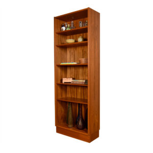 28″ Danish Teak Bookcase w. Adjustable Shelves