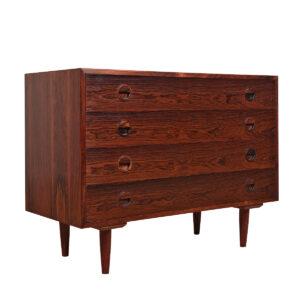 Danish Rosewood 4-Drawer Mini-Dresser | Foyer Chest | Accent Table