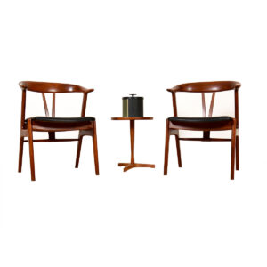 Pair of Torbjorn Afdal Teak Dining | Accent Arm Chairs for Bruksbo