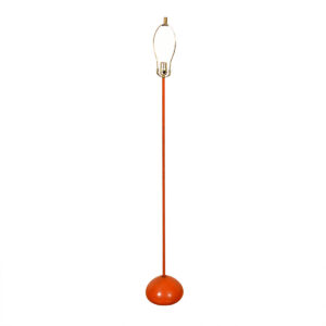 Orange Mid Century Modern Metal Floor Lamp