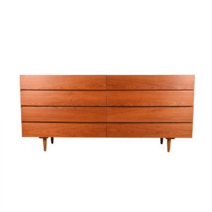 Danish Modern Teak Long 72″ 8-Drawer Dresser