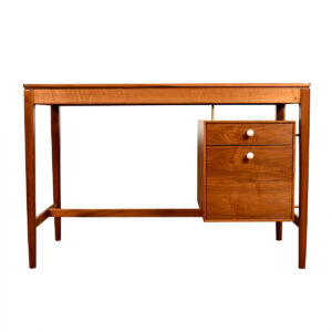 Mid Century Modern Thin Walnut Desk by Drexel