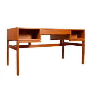 Minimalist Danish Teak Desk by Arne Wahl Iversen