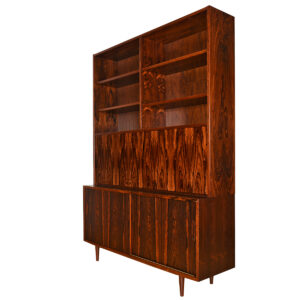 Brazilian Rosewood 2-Piece Locking Secretary | Bar | Display | Bookcase Top