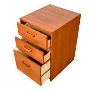 Danish Modern Teak 3-Drawer File Cabinet