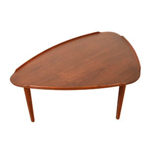 The Highly Sought After Danish Teak “Guitar Pick” Triangular Coffee Table