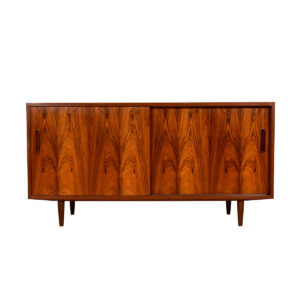 55” Danish Rosewood Sideboard | Media Cabinet | Credenza