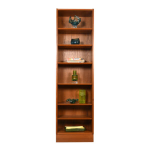 The Tall Slim-Jim 22″ Danish Modern Teak Adjustable Bookcase