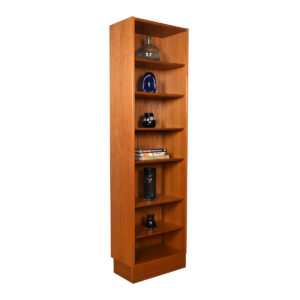 The Tall Slim-Jim 22″ Danish Modern Teak Adjustable Bookcase
