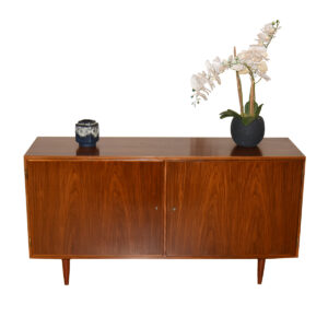 Danish Rosewood Locking Storage Cabinet | Sideboard