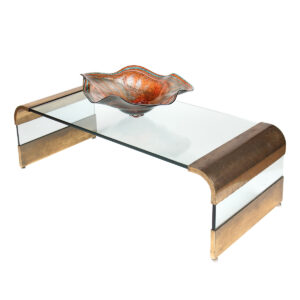Ultra ’80s Glass Waterfall Coffee Table