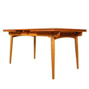 Hans Wegner’s Iconic AT-312 Danish Teak Expanding Dining Table