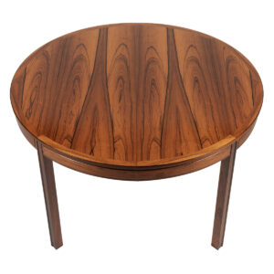 Luxurious Bodafors Swedish Round Dining Table w. 2 Large Leaves in Rosewood
