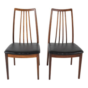 Ib Kofod-Larsen Set of 6 Danish Modern Brazilian Rosewood Dining Chairs