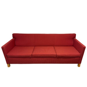 Krefeld 3-Seat Sofa by Ludwig Mies van der Rohe | Knoll Studios c. 2015 in Red