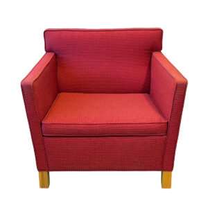Krefeld Red Lounge | Club Chair by Ludwig Mies van der Rohe | Knoll Studios c. 2015 in Red