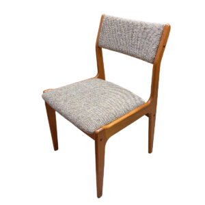 Danish Teak Set of 10 Upholstered Dining Chairs