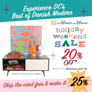 Holiday Saving’s Sale — Thru Monday, Jan 19th:  Take 20% to 25% OFF