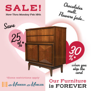 Holiday Saving’s Sale — Thru Monday, Feb 16th:  Take 25% to 30% OFF