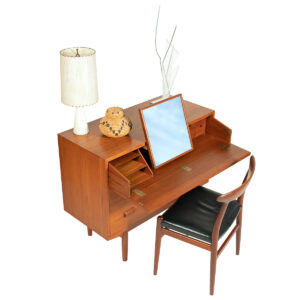 Danish Teak Chest of Drawers | Vanity w. Mirror by Borge Mogensen