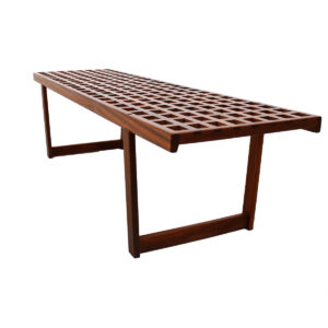 Teak Lattice Coffee Table | Bench by Peter Lovig, Denmark
