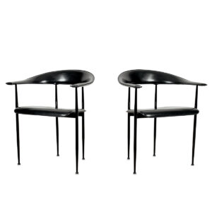Pair, P40 Chairs by Giancarlo Vegni + Gianfranco Gualtierotti