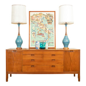72” MCM Walnut Dresser | Credenza w 14 (Count ‘em!) Drawers of Storage by Janus