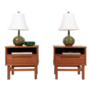 Pair, Nils Jonsson Danish Modern Teak Nightstands by Torring