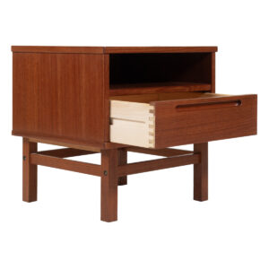 Pair, Nils Jonsson Danish Modern Teak Nightstands by Torring