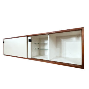 Florence Knoll 123 W-1 Mid Century Walnut Wall Mounted Credenza