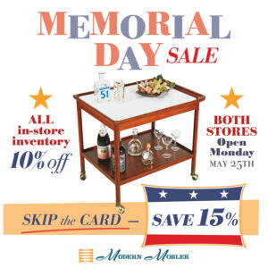Memorial Day Weekend Sale — Thru Monday, May 25th: Take 10% to 15% OFF