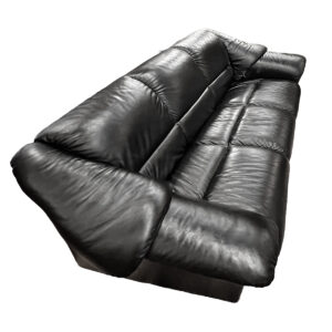 Ekornes Stressless Oslo 3-Seat Sofa in Sumptuous Black Leather