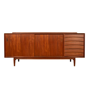 Featuring Reversible Doors — Arne Vodder Model 29 for Sibast — Danish Teak Sideboard | Room Divider