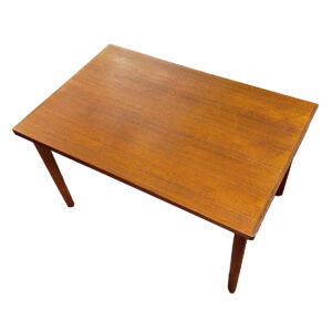 Narrow + Compact Danish Teak Expanding Dining Table