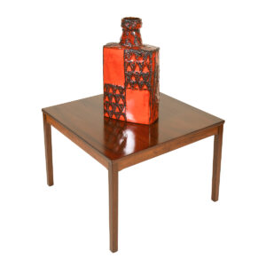 Scandinavian Square Coffee | Accent | Side Table in Rosewood