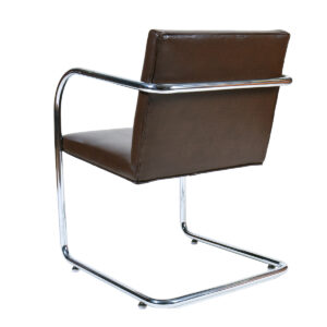 Pair, Vintage Brno Tubular Chairs in Chocolate-Brown by Matteo Grassi