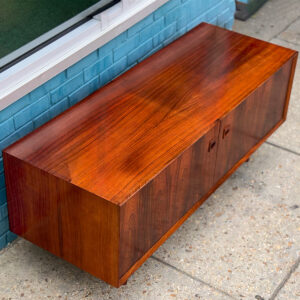 Mid-Size Sideboard | Media Cabinet in Danish Modern Rosewood #1