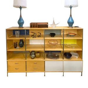 Vintage Modernica 4-Column Custom Case Study Storage Unit