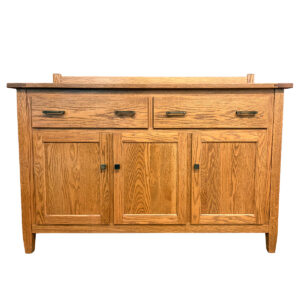 60” Mission Style Amish Handcrafted Storage Serving Cabinet