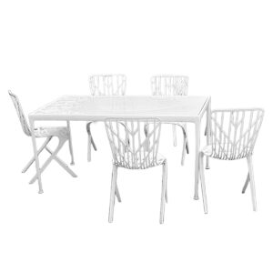 Knoll “1966 Dining Table” (60×38) Iconic Indoor | Outdoor Porcelain-Enamel