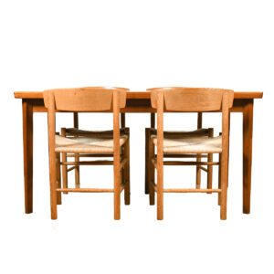 Borge Mogensen Set of 6 Danish Modern Dining Chairs by FDB