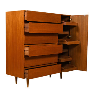 Danish Modern Teak Storage ‘Gents’ Chest | Dresser