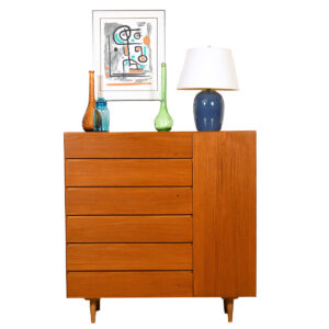 Danish Modern Teak Storage ‘Gents’ Chest | Dresser